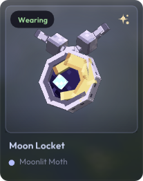 Moon Locket item card from the MCC wardrobe.